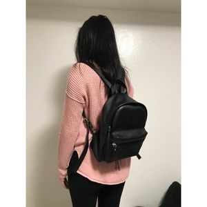 Mini black backpack